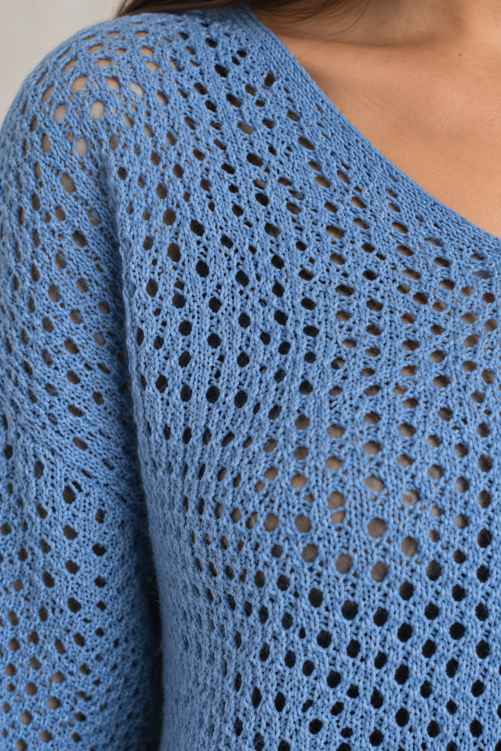 Suéter Calado Azul